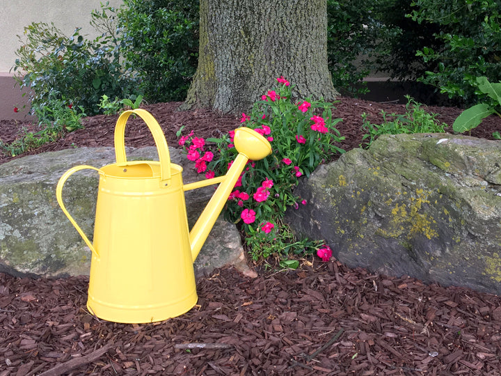 1.2 gal Yellow Metal Watering Can