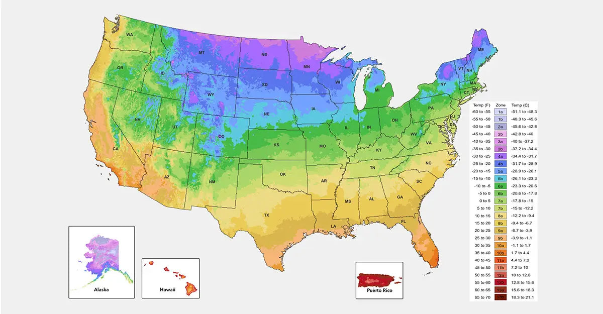 2023 USDA Plant Hardiness Map