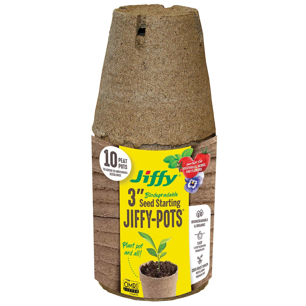 Jiffy 3in Biodegradable Peat Pot 10 pk