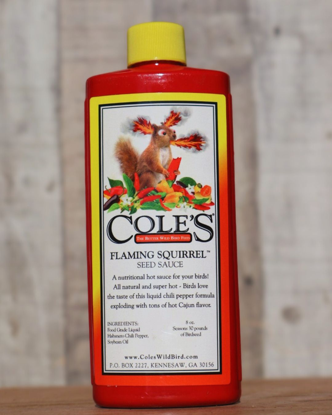 Cole's Flaming Squirrel Seed Sauce 8oz