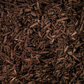 Brown colored mulch