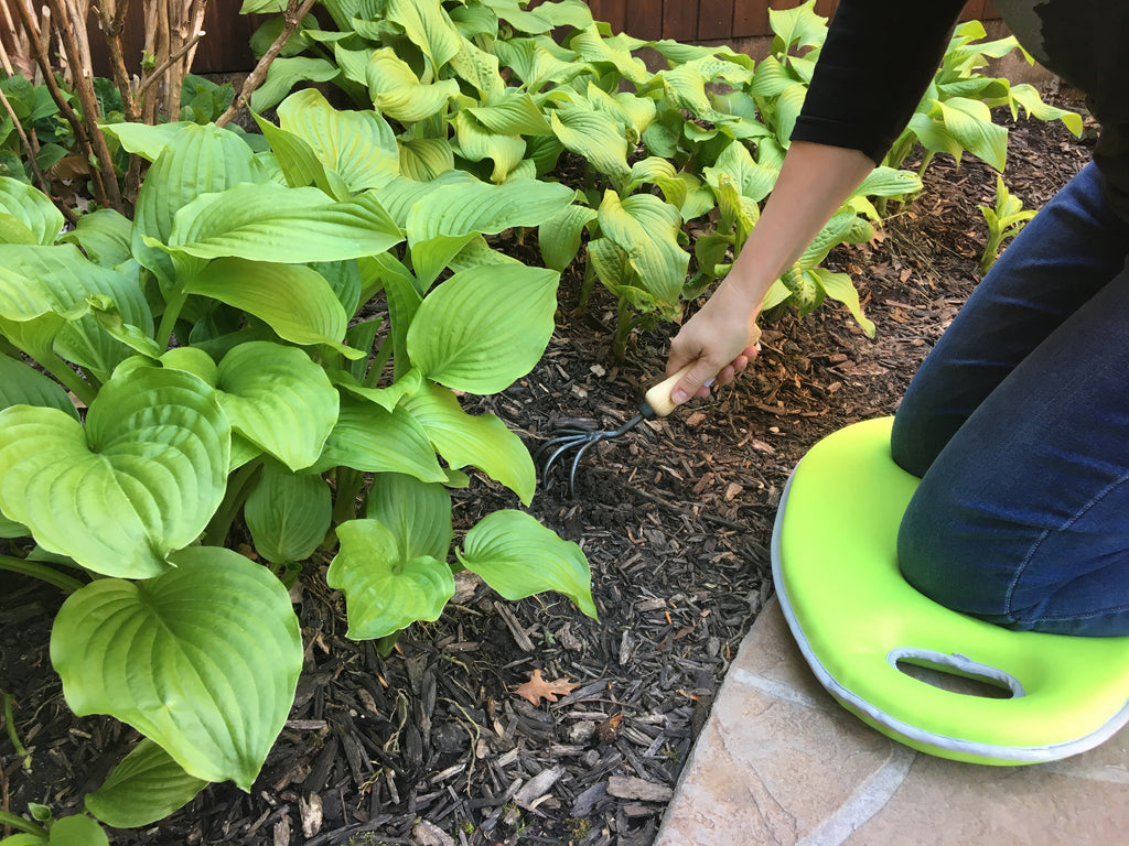 2.1 gal Green Metal Watering Can/Memory Foam Kneel Cushion