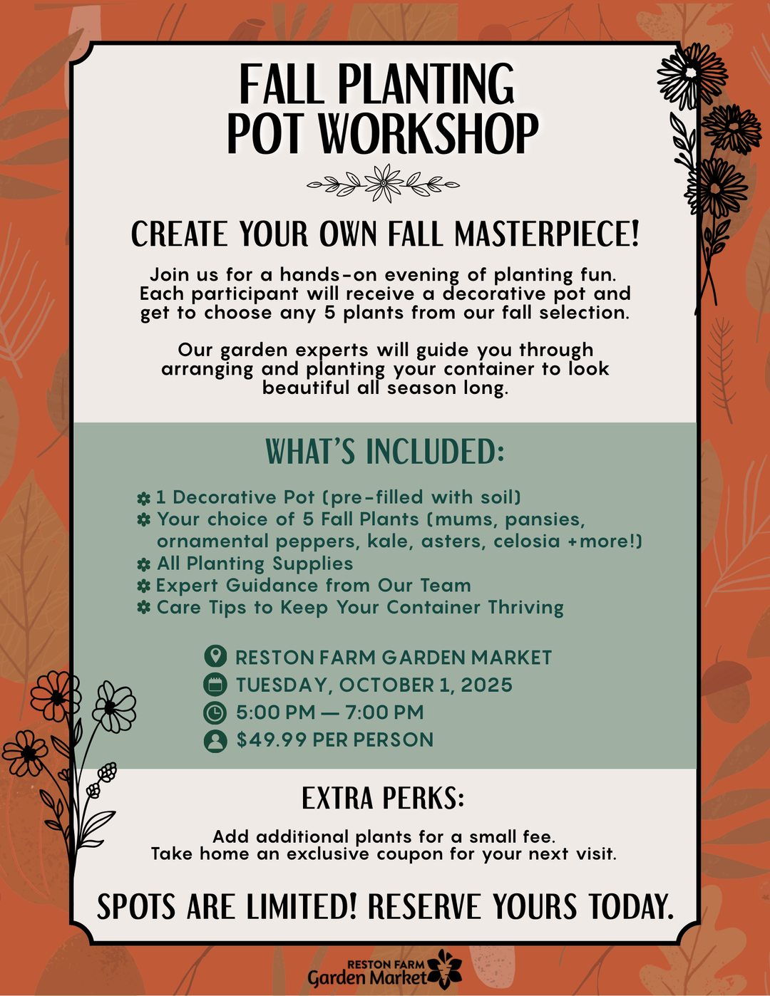 Fall Planting Pot Workshop