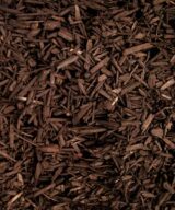 Brown colored mulch