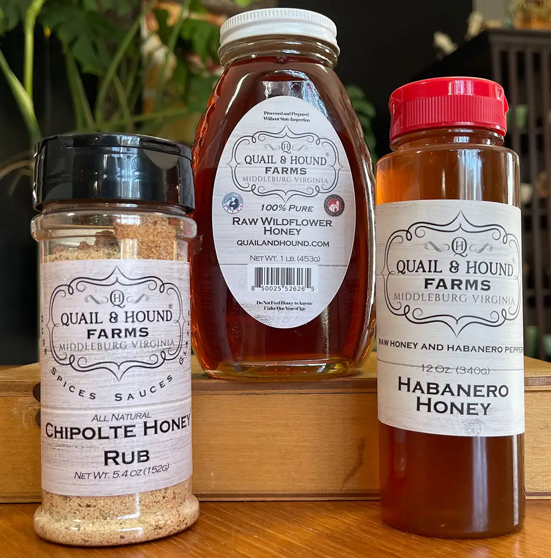 Find Quail and Hound Honey and Rubs at Reston Farm Garden Market