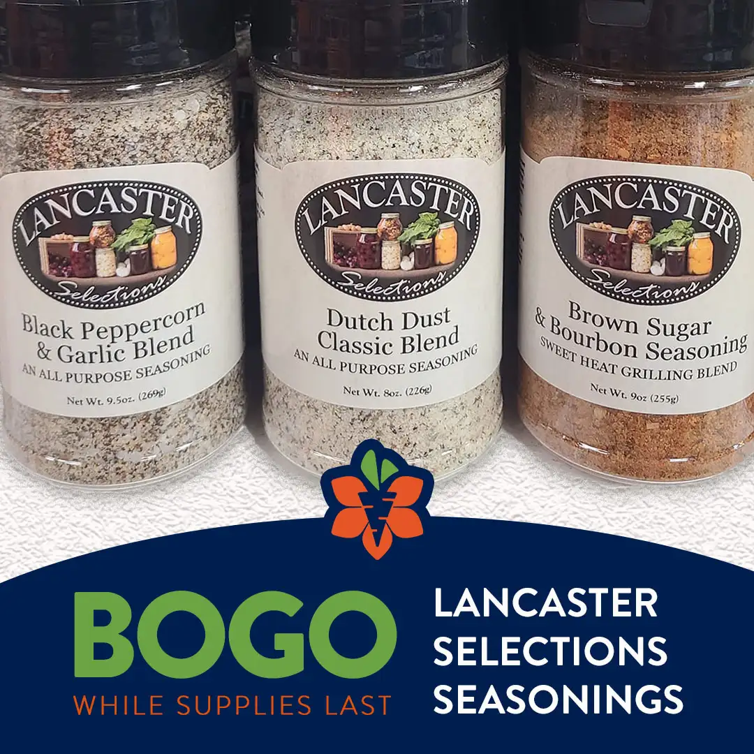 BOGO Sale Lancaster Selections Seasonings