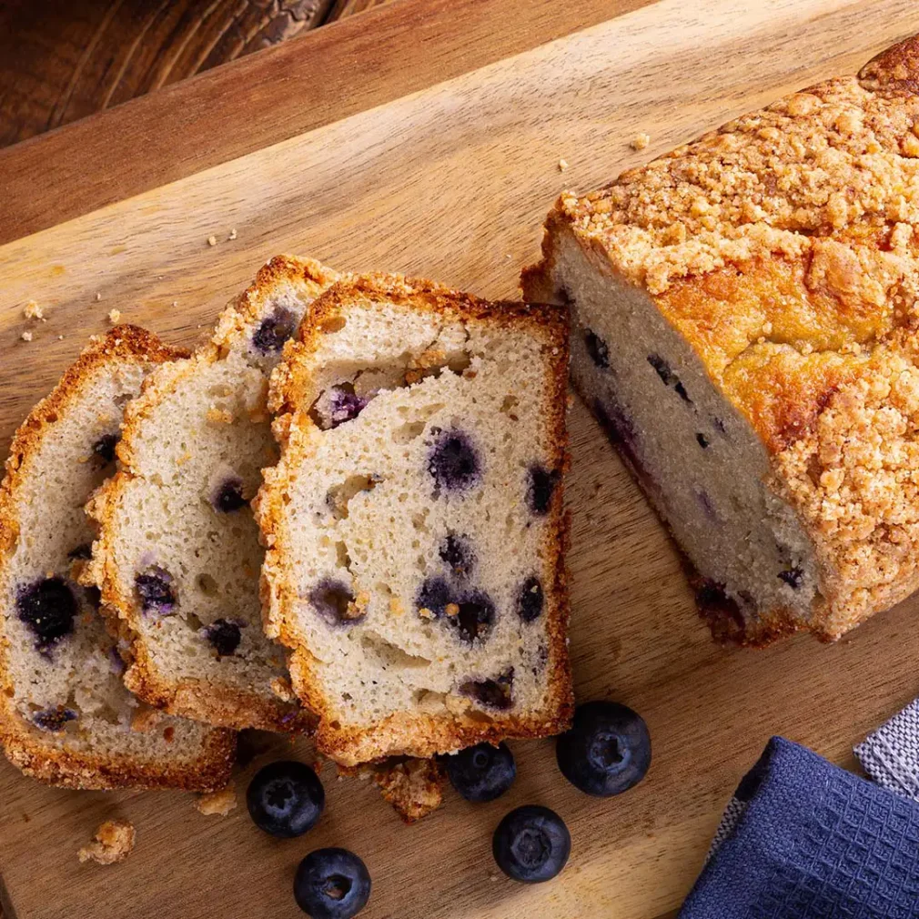 Buy Fresh-baked Blueberry Loaf at Reston Farm Garden Market, in Reston VA.