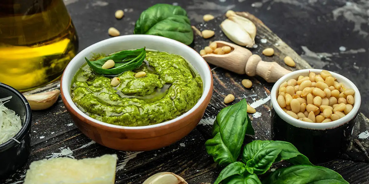 Herb Gardening-Basil Pesto
